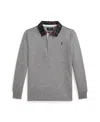 Polo Ralph Lauren Boys 8-20 Plaid Rugby Polo Shirt In Gray