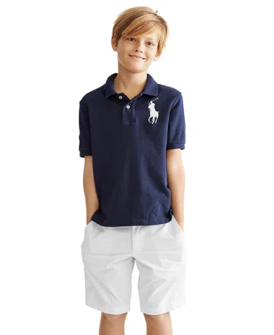 POLO RALPH LAUREN TODDLER AND LITTLE BOYS BIG PONY COTTON MESH POLO