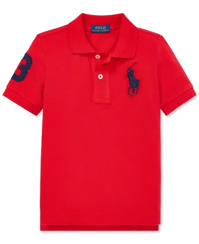 Polo Ralph Lauren Kids' Toddler And Little Boys Big Pony Cotton Mesh Polo In Rl 2000 Red