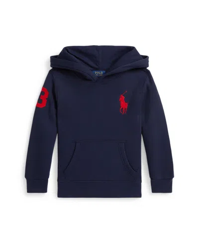 Polo Ralph Lauren Kids' Toddler And Little Boys Big Pony Fleece Hoodie In Blue