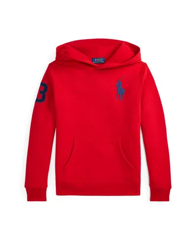 Polo Ralph Lauren Kids' Toddler And Little Boys Big Pony Fleece Hoodie In Red