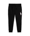 Polo Ralph Lauren Toddler And Little Boys Big Pony Fleece Jogger Pants In Black