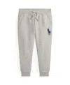 Polo Ralph Lauren Toddler And Little Boys Big Pony Fleece Jogger Pants In Gray