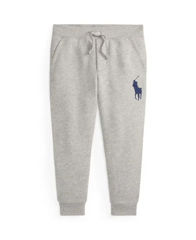 Polo Ralph Lauren Kids' Toddler And Little Boys Big Pony Fleece Jogger Pants In Gray