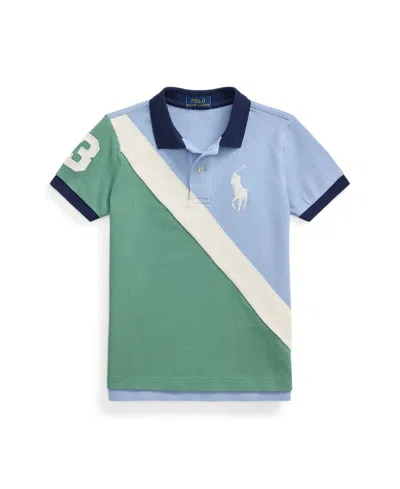 POLO RALPH LAUREN TODDLER AND LITTLE BOYS BIG PONY MESH POLO SHIRT