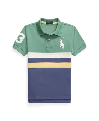 POLO RALPH LAUREN TODDLER AND LITTLE BOYS BIG PONY MESH POLO SHIRT