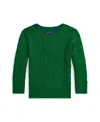 Polo Ralph Lauren Cable-knit Cotton Sweater In Green