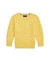 Polo Ralph Lauren Cable-knit Cotton Jumper In Oasis Yellow