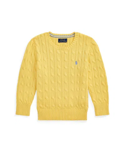 POLO RALPH LAUREN TODDLER AND LITTLE BOYS CABLE-KNIT COTTON SWEATER