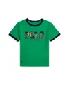Polo Ralph Lauren Kids' Toddler And Little Boys Corduroy-logo Cotton Jersey Tee In Stafford Green