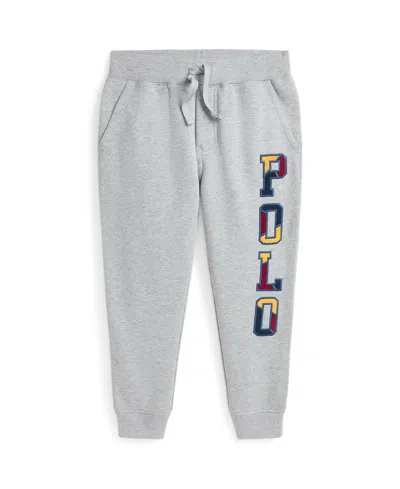 Polo Ralph Lauren Toddler And Little Boys Corduroy-logo Fleece Jogger Pant In Andover Heather