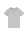 Polo Ralph Lauren Boys Grey Cotton Pony Logo T-shirt In Andover Heather Gray