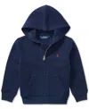 Polo Ralph Lauren Full Zip Hoodie   Teens In Cruise Navy