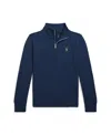 Polo Ralph Lauren Toddler And Little Boys Cotton Interlock Quarter-zip Pullover Shirt In Refined Navy
