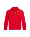 Polo Ralph Lauren Kids' Toddler And Little Boys Cotton Interlock Quarter-zip Pullover Sweatshirt In Rl 2000 Red