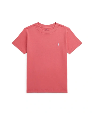 Polo Ralph Lauren Kids' Toddler And Little Boys Cotton Jersey Crewneck T-shirt In Pale Red