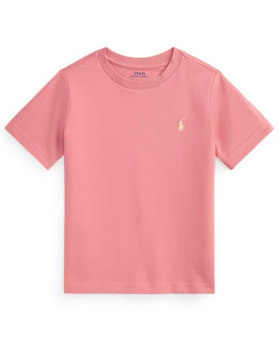 Polo Ralph Lauren Toddler And Little Boys Cotton Jersey Crewneck T-shirt In Pink