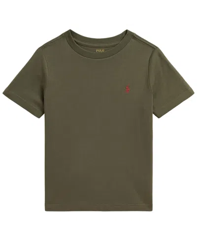Polo Ralph Lauren Babies' Toddler And Little Boys Cotton Jersey Crewneck T-shirt In Gray