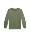 Polo Ralph Lauren Toddler And Little Boys Cotton Jersey Long Sleeve T-shirt In Green