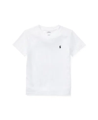 Polo Ralph Lauren Babies' Toddler And Little Boys Cotton Jersey V-neck T-shirt In White