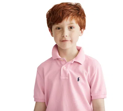 Polo Ralph Lauren Kids' Toddler And Little Boys Cotton Mesh Polo Shirt In Carmel Pink