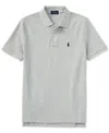 Polo Ralph Lauren Boy's Short-sleeve Logo Embroidery Polo Shirt In New Grey Heather