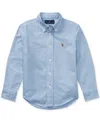 Polo Ralph Lauren Boy's Oxford Sport Shirt In Lt Blue