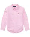 Polo Ralph Lauren Toddler And Little Boys Cotton Oxford Shirt In New Rose