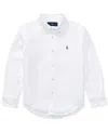Polo Ralph Lauren Toddler And Little Boys Cotton Oxford Shirt In White