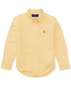 Polo Ralph Lauren Toddler And Little Boys Cotton Oxford Shirt In Yellow