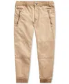 Polo Ralph Lauren Boy's Poplin Jogger Pants In Camel