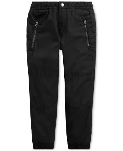 Polo Ralph Lauren Kids' Toddler And Little Boys Cotton Poplin Jogger Pant In Polo Black
