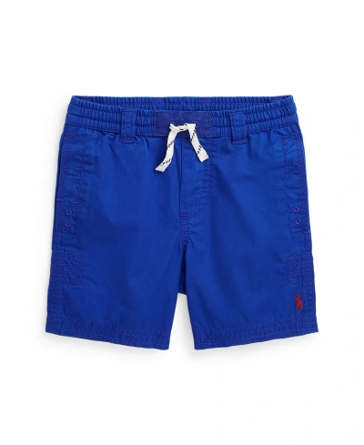 Polo Ralph Lauren Kids' Toddler And Little Boys Cotton Twill Drawstring Shorts In Sapphire Star