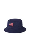 Polo Ralph Lauren Flag Bucket Hat In Blue