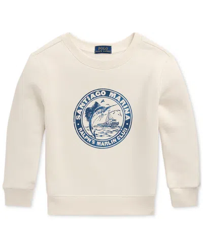 Polo Ralph Lauren Kids' Toddler & Little Boys Fleece Graphic Sweatshirt In White