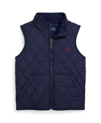 Polo Ralph Lauren Kids' Toddler And Little Boys Fleece-lined Quilted Vest In Blue