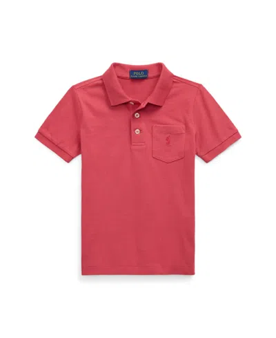 POLO RALPH LAUREN TODDLER AND LITTLE BOYS JERSEY POCKET POLO SHIRT