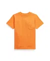 Polo Ralph Lauren Jersey Pocket T-shirt In Orange