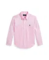 Polo Ralph Lauren Toddler And Little Boys Linen Shirt In Caramel Pink