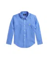 Polo Ralph Lauren Big Boys Linen Shirt In Harbor Island Blue