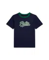 Polo Ralph Lauren Big Boys Logo Color Blocked T-shirt In Blue
