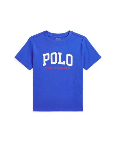 Polo Ralph Lauren Kids' Logo Cotton Jersey Tee In Travel Blue