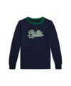 Polo Ralph Lauren Kids' Big Boys Logo Long Sleeve T-shirt In Blue
