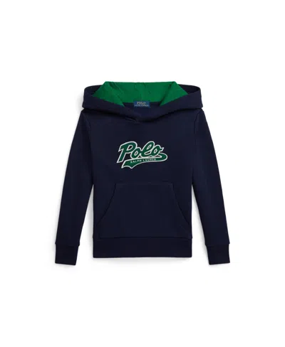 Polo Ralph Lauren Kids' Toddler And Little Boys Logo Fleece Hoodie In Blue