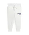 Polo Ralph Lauren Logo Fleece Jogger Pant In Paper White