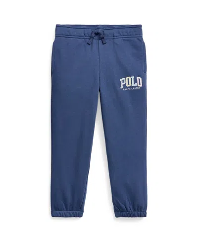 Polo Ralph Lauren Kids' Toddler And Little Boys Logo French Terry Sweatpant In Light Navy