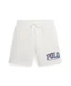 Polo Ralph Lauren Toddler And Little Boys Madras-logo Fleece Short In Nevis