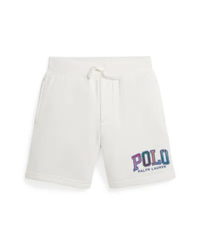 POLO RALPH LAUREN TODDLER AND LITTLE BOYS MADRAS-LOGO FLEECE SHORT