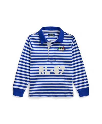 Polo Ralph Lauren Kids' Toddler And Little Boys Nautical-print Fleece Sweatshirt In Graphic Sail Cloth Print