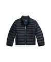 Polo Ralph Lauren Toddler And Little Boys P-layer 2 Packable Quilted Jacket In Black